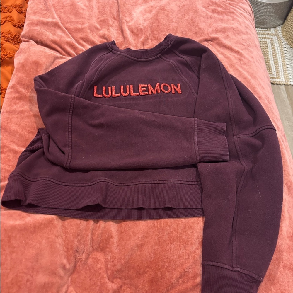 lululemon athletica Women's Burgundy Sweatshirt